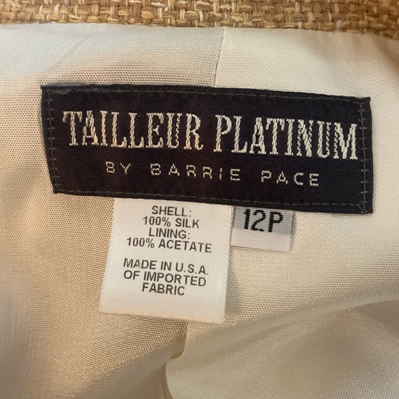 Tailleur Platinum blazer jacket shades of tan beige classic - Picture 3 of 15